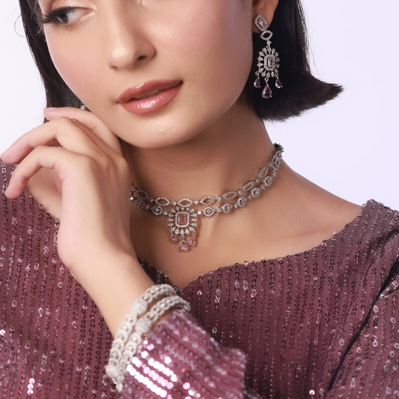 Two Line Cubic Zircon Set