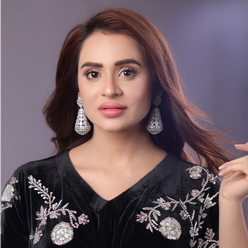 Crystal Bloom Zircon Earrings