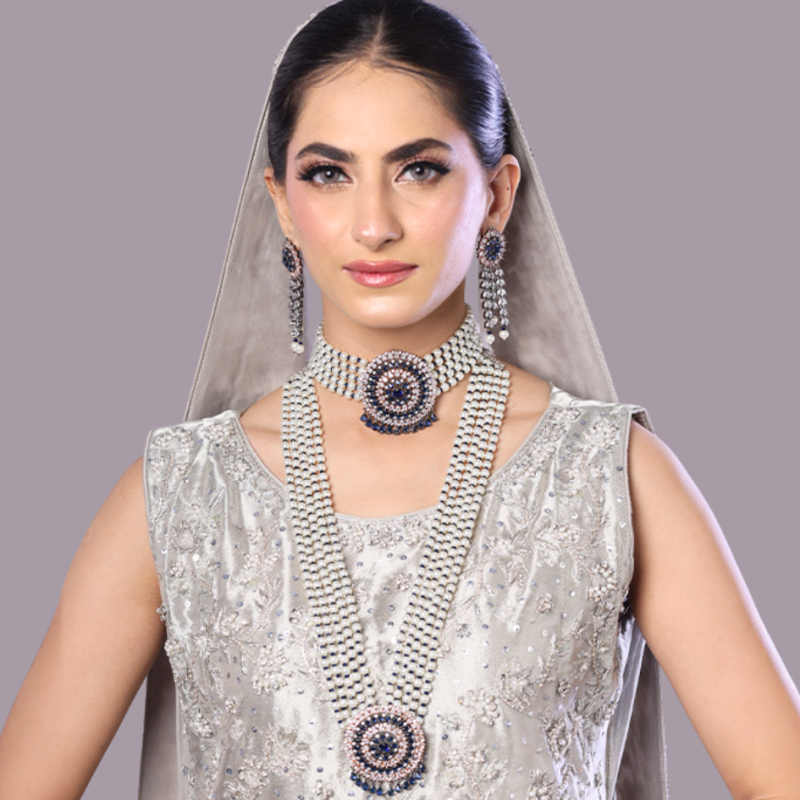 Pearl Zircon Grace Double Set