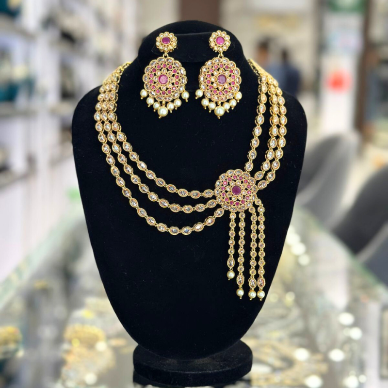 High Gold Triple Layers Mala Set